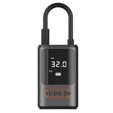 Imagem de Compressor de Ar Portátil Digital, Bateria 2000mAh, Mini Bomba Elétrica sem Fio para Pneus de Carro, Moto e Bicicleta