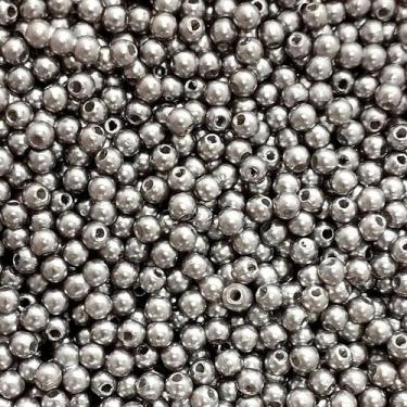Imagem de PÉROLA DE ABS LISA Nº 04 20G PEROLA 4MM - IMPORTAÇÃO, Cinza escuro
