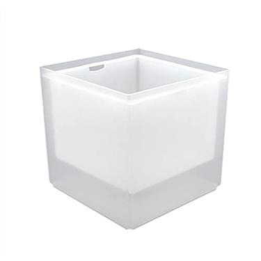 Imagem de Balde de gelo para festas de led balde de gelo bar boate iluminado quadrado champanhe uísque balde de cerveja bares festa noturna camada dupla com recipiente de gelo que muda de cor LED balde de vinho