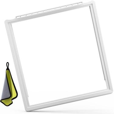 Imagem de 241969501 Moldura de prateleira de geladeira sem vidro compatível com substituição de prateleira Frigi-daire LFSS2612TF FGSS2635TF FFSS2615TS, AP4433007 Frigi-daire peças de geladeira capa de gaveta