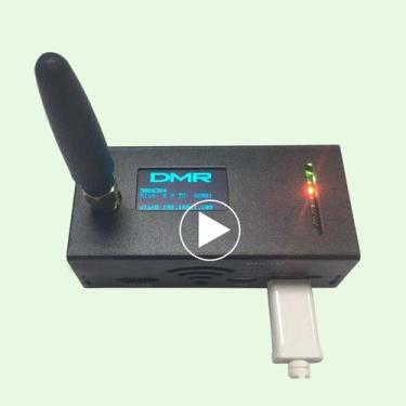 Imagem de Antena OLED de estação de rádio montada em ponto de acesso MMDVM - Mok