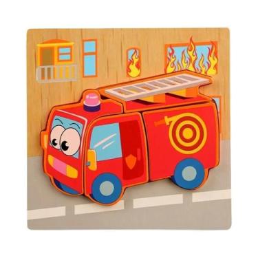 Imagem de Quebra-cabeças Educativos 3D De Madeira Para Crianças, Brinquedos De D