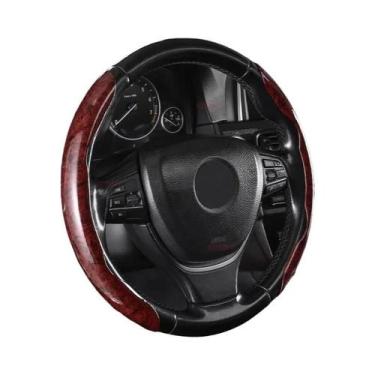 Imagem de Capa De Volante Elegante Com Acabamento Em Madeira Para Mitsubishi Out