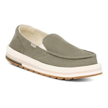 Imagem de Sanuk Tênis feminino Donna Mesa sem cadarço, Oliva, 34