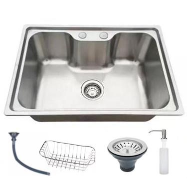 Imagem de Cuba Gourmet Cozinha Grande 70X45 Cm Completa