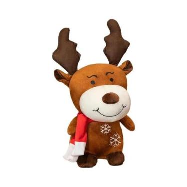 Imagem de Boneco de Pelúcia Natalino 20cm - Papai Noel, Rena e Boneco de Neve, c