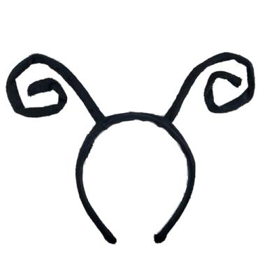 Imagem de OIUUBBII Butterfly Antenna Headband for Girls Women -Black Velvet Ladybug Bug Antenna Hair Band for Halloween Cosplay Costume Party Accessory