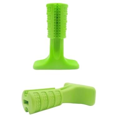 Imagem de Kit 3 Escova de Dente Brinquedo Interativo Mordedor Cachorro Pet Massageador Higienizador Dental Tártaro