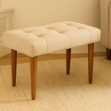 Imagem de Banco Estofado Puff Banqueta Luxo Quarto Casal Decoração - Casa e Requ