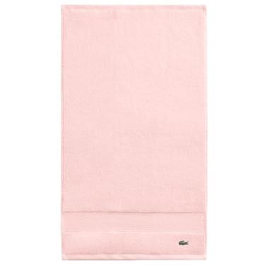 Imagem de Lacoste Toalha de mão Heritage 100% algodão Supima, rosa claro, 40,6 cm x 76,2 cm – Altamente absorvente e de secagem rápida, toalha de banho super macia premium, essencial para banheiro, presente