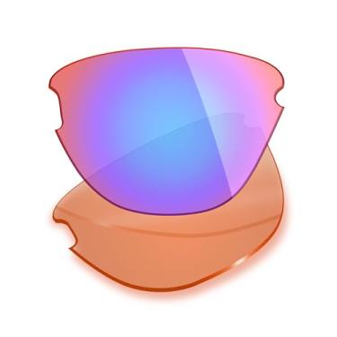 Imagem de Mryok Lentes de reposição polarizadas para óculos de sol Oakley Frogskins Lite OO9374, HD Polarized, proteção UV, resistente a impactos e ajuste perfeito - Rosa cobalto
