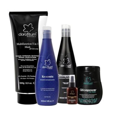 Imagem de kit Tratamento Máscara de Reconstrução, Shampoo de Queratina, Shampoo Hidratante e Nutritivo