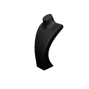 Imagem de Torres de joias Expositor de colares jade, porta-joias, pingentes, acessórios, preto/branco(Preto,Grande)