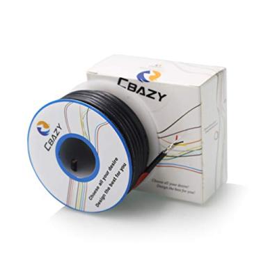 Imagem de CBAZY Cabo de áudio blindado de 4 núcleos 28 AWG, preto, para equipamentos de áudio/vídeo e sistemas de som