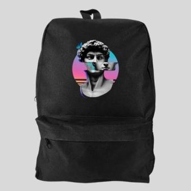 Imagem de Mochila Bolsa Masculina Basica Escolar Pega a Visão Estampado Estatua Color-Masculino