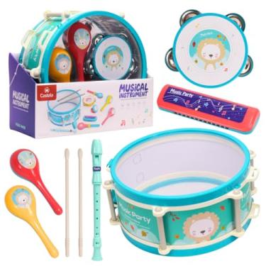 Imagem de Kit Bandinha Divertida Infantil C/8 Instrumentos Musicais - Castela