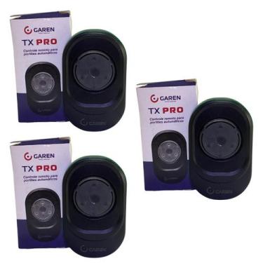 Imagem de Kit 3x transmissor p/ motores de portão tx pro verde garen