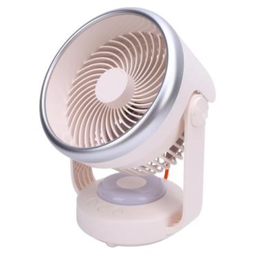 Imagem de Zopsc Ventilador de Circulador de Ar, Ventilador de Mesa Portátil Com 90 Inclinação e Agitação Automática, Configurações de 4 Velocidades, Bateria de 6000mAh, Carregamento do Tipo C,