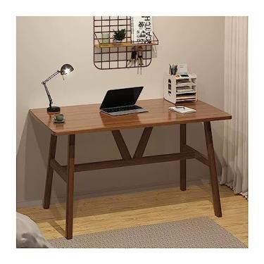 Imagem de AKALNNB Mesa de PC Mesa de PC Mesa de Mesa Mesa de Escritório Doméstico Mesa de Trabalho Quarto Mesa de Estudo Simples Mesa de Estudo Sala de Estar Mesa de Hotel Secretárias de Escritório (Cor: Cinza