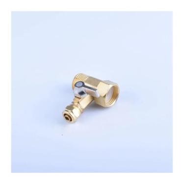 Imagem de 1/10.2 cm 1/5.1 cm RO filtro de água entrada tipo T válvula de esfera aço inoxidável peças de encaixe de latão macho fêmea rosca conector rápido (6)