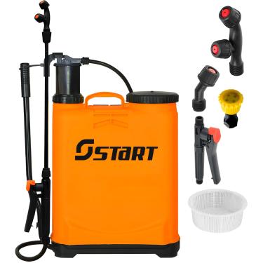 Imagem de Pulverizador Costal Manual Agricola Bomba Veneno Pressurização Jardinagem Profissional 18 Litros Start