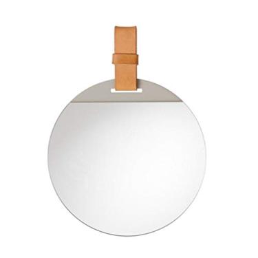 Imagem de Espelho redondo moderno espelho de banheiro espelho de parede espelho decorativo adequado para quarto moderno banheiro decoração de casa (tamanho: C)