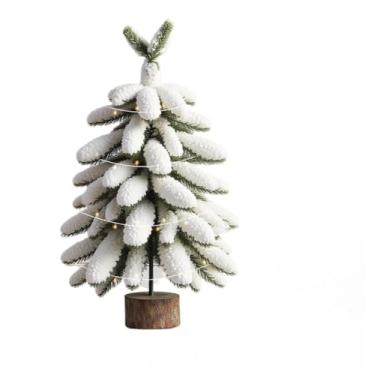 Imagem de Arvore de Natal, Arvore de Natal Luxo, Pinheiro com Efeito Neve Nevada, 40 Ou 45 Ou 60cm Decoração Festiva Premium(Piso Flocagem-60cm)
