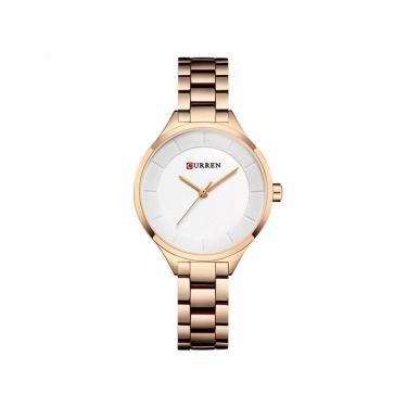 Imagem de Relógio Curren 9015 Feminino Aço Inoxidável Rosê/Branco