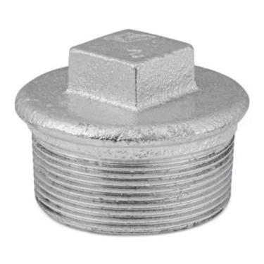 Imagem de Plug Bujão de 1" Galvanizado Macho - Bsp - Mech