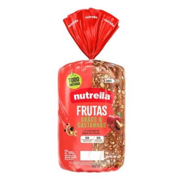 Imagem de Pão de Forma Frutas, Grãos e Castanhas Nutrella 550g
