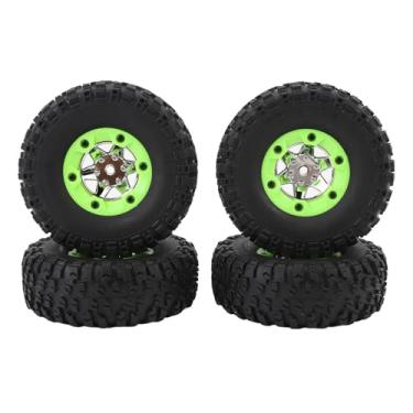 Imagem de RiToEasysports Pneus de Borracha Leve Rc Conjunto Roda Carro 4 Peças Rodas Substituição para Wltoys 12423 12427 12428 124006