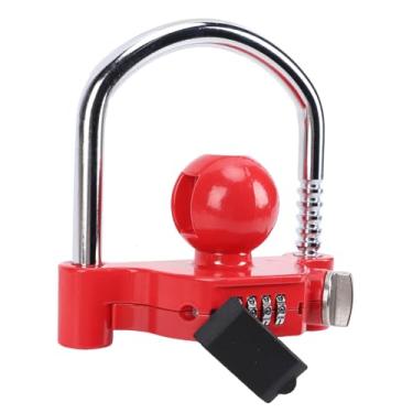 Imagem de YWBL-WH Bloqueio Anti-roubo para Trailer, Trava de Senha Em Forma de U para Serviço Pesado, Design Sem Chave de 4 Dígitos, Ajustável para Acopladores de 1-7/8 2 2-5/16 Polegadas Com