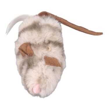 Imagem de Acouto Brinquedo Interativo Elétrico para Gatos, Pelúcia, Redução de Ansiedade, Caçador Estridente para Animais de Estimação Internos (Rato)