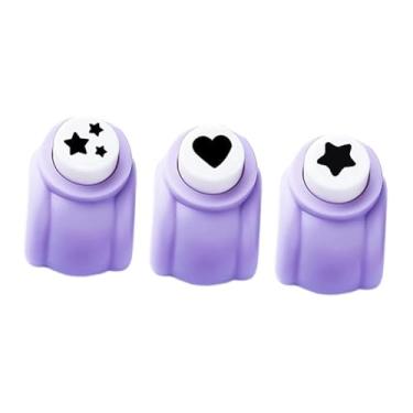 Imagem de Colaxi Conjunto de ferramentas de gravação em papel, artesanato, scrapbooking, cartão, brinquedo educacional, suprimentos faça você mesmo para meninos, Conjunto de 3 Peças de Estrelas