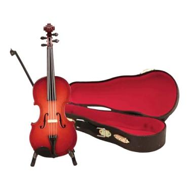 Imagem de Ｂｅｓｇａ Modelo de Violino em Miniatura com Suporte, Arco E Estojo, Ornamento de Exposição, Figura de Violino para O Quarto, 10 Centímetros