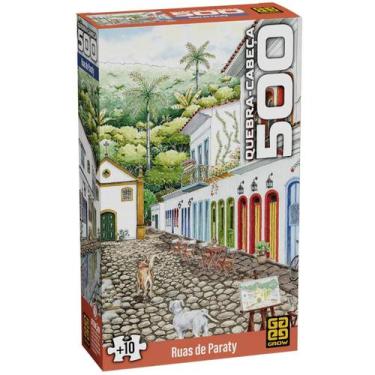Imagem de Quebra Cabeça 500 Peças Ruas de Paraty 4860 - Grow - Toyster