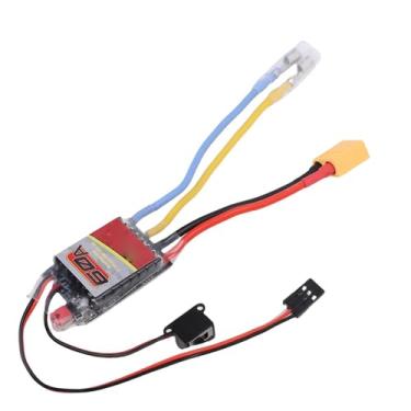 Imagem de SPYMINNPOO RC ESC Escovado, Controlador de Velocidade Elétrico para Carro Remoto 60A Com Plugue 2-3S XT60 para Motores Escovados 380 390 540 550