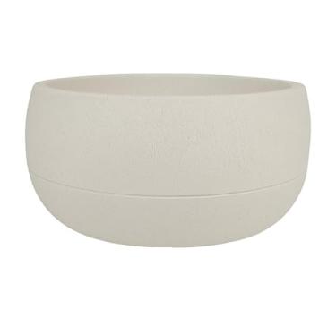 Imagem de Vaso Bacia Polietileno 50cm Oma Japi Off White Decoração