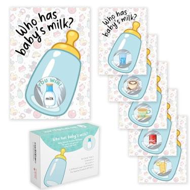 Imagem de Party Hearty Baby Shower Games 40 Raffle Cards, Who Has Baby's Milk Emoji Scratch Off Lottery Tickets, 5 Winners 5 Different Loser Card Designs, Gender Neutral, Activity for Ice Breakers, Door Prizes