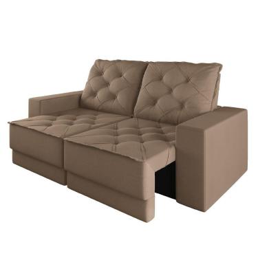Imagem de Sofá Retrátil E Reclinável 3 Lugares 1,80m Verona Suede Capuccino Mamflex Cappuccino