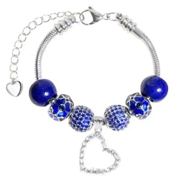 Imagem de Pulseira com pingente Pandora para o mês todo, melhores presentes de aniversário para mulheres e meninas, joias DIY, 6.7 inch, Cristal