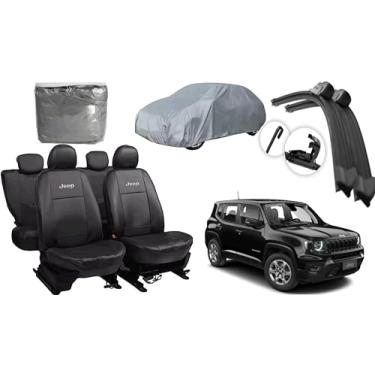 Imagem de Capa de couro +Capa de cobrir + Limpador de para - brisa -Jepp Renegade 20-24