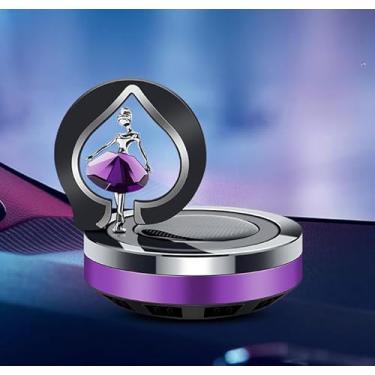 Imagem de Aromatizador de ar giratório para carro dançarino solar meias meias elegantes balé carro perfume difusor aromaterapia carro decoração interior acessório carro escritório casa ornamento bom presente