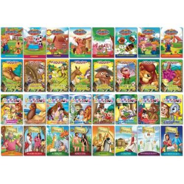 Imagem de Coleções Infantis - 32 Livros de Histórias, Contos, Fábulas, Seu Lobat