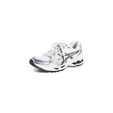 Imagem de ASICS Tênis esportivo feminino GEL-KAYANO 14, Branco/meia-noite, 35
