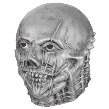 Imagem de Máscara de cosplay Grey Skull Resident Evil Zombie Latex - yiweisai