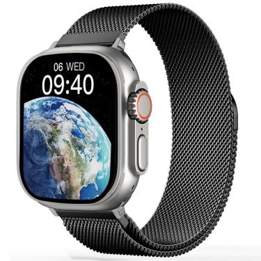 Imagem de Relógio Inteligente Smartwatch Ultra Series 10 49mm + Pulseira Milanese de Aço-Unissex