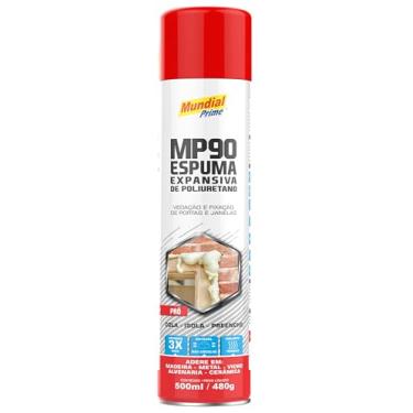 Imagem de Espuma Expansiva de Poliuretano PU PRO 750 ml (720 g) Mundial Prime – Vedação, Fixação, Preenchimento