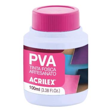 Imagem de Tinta PVA Fosca Branco 519 100ml – Alta Cobertura, Secagem Rápida, Acabamento Fosco para Madeira, MDF, Gesso, Cerâmica, Isopor e Artesanato