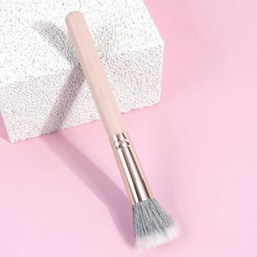 Imagem de Pincel de maquiagem único, cerdas densas ultramacias, aplicação uniforme para todas as maquiagens à base de pó (tez)